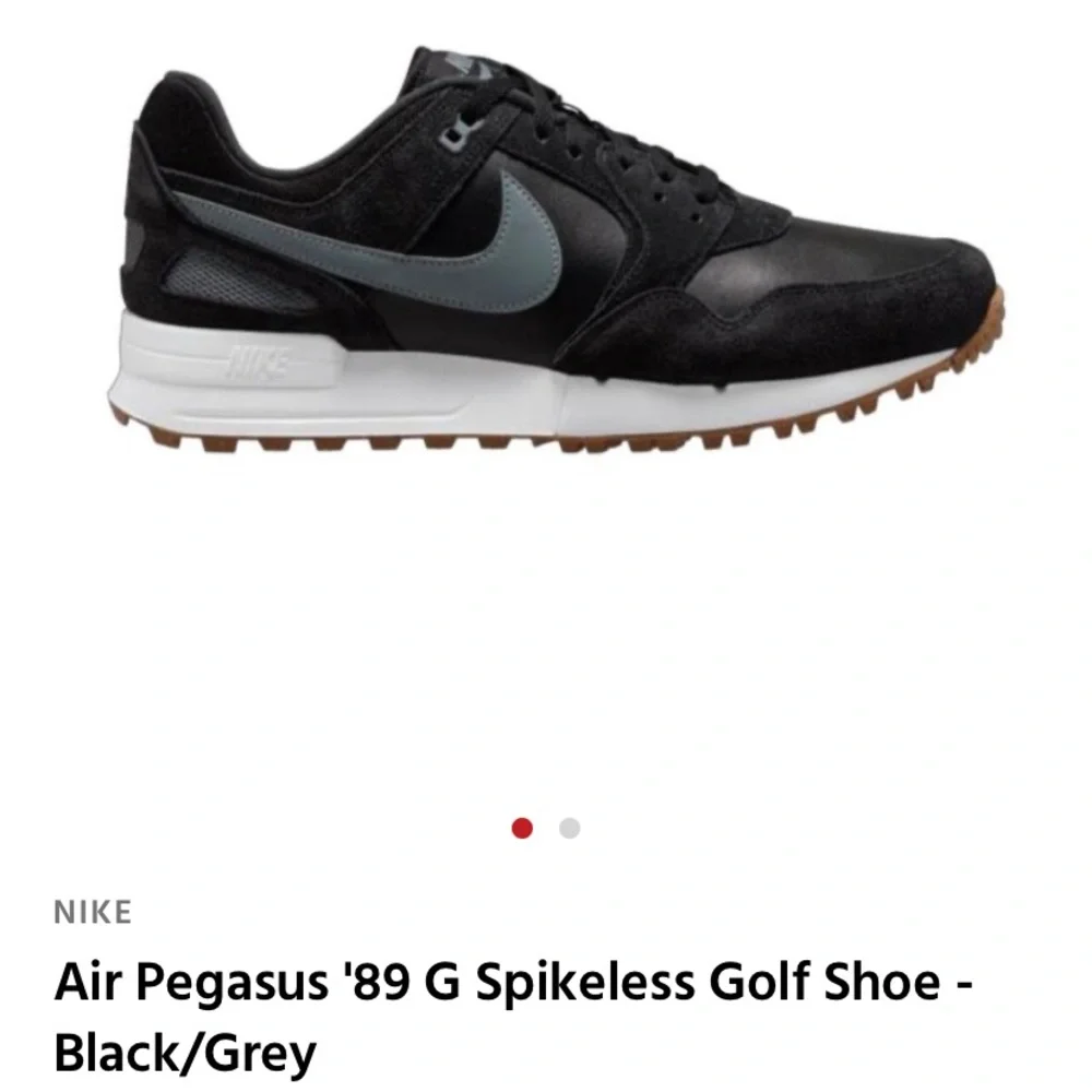 Nike pegasus89 Men's golf Black and White Sneakers - Picture 5 of 5